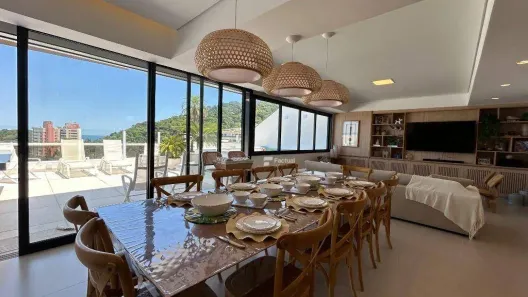 Cobertura com 5 Quartos para alugar, 300m² no Morro Sorocotuba, Guarujá