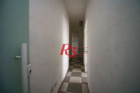 Sala Comercial para alugar, 44m² no Gonzaga, Santos