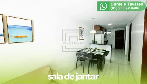 Apartamento com 2 Quartos à venda, 50m² no Porto de Galinhas, Ipojuca