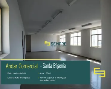 Sala Comercial para alugar, 135m² no Santa Efigênia, Belo Horizonte