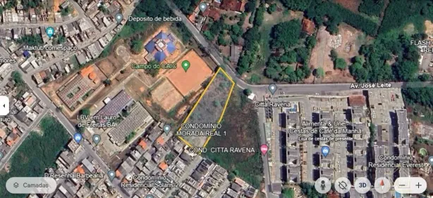 Lote/Terreno à venda, 4107m² no Caji, Lauro de Freitas