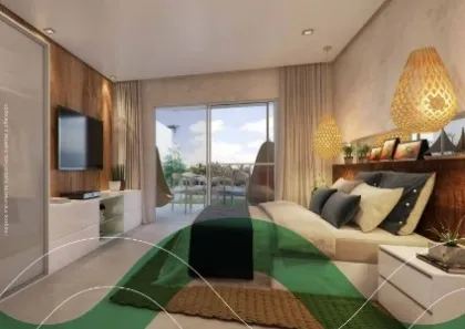 Flat com 1 Quarto à venda, 29m² no Ponta de Serrambi, Ipojuca