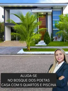Casa de Condomínio com 5 Quartos para venda ou aluguel, 375m² no Parque do Jiqui, Parnamirim