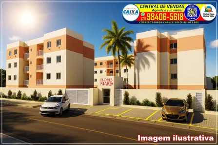 Apartamento com 2 Quartos à venda, 46m² no Santo Expedito, Itaboraí