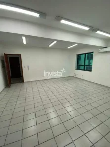 Sala Comercial para alugar, 35m² no Macuco, Santos