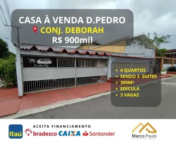Casa com 4 Quartos à venda, 300m² no Dom Pedro I, Manaus