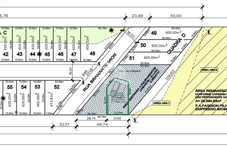 Lote/Terreno à venda, 600m² no Universitário, Bento Gonçalves