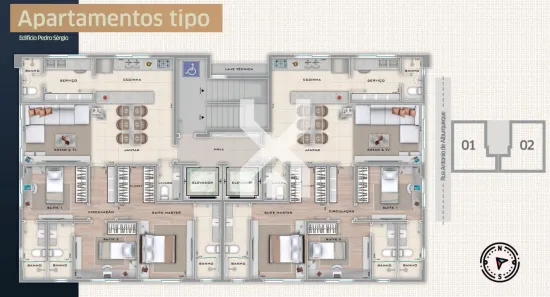 Apartamento com 3 Quartos à venda, 107m² no Savassi, Belo Horizonte