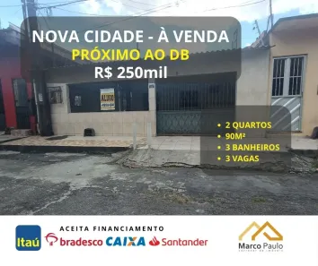 Casa com 2 Quartos à venda, 70m² no Nova Cidade, Manaus