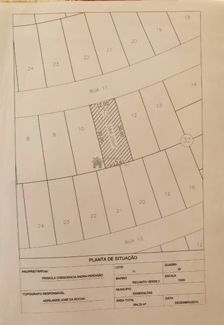 Foto 1 de Lote/Terreno à venda, 360m² em Recanto Verde, Esmeraldas