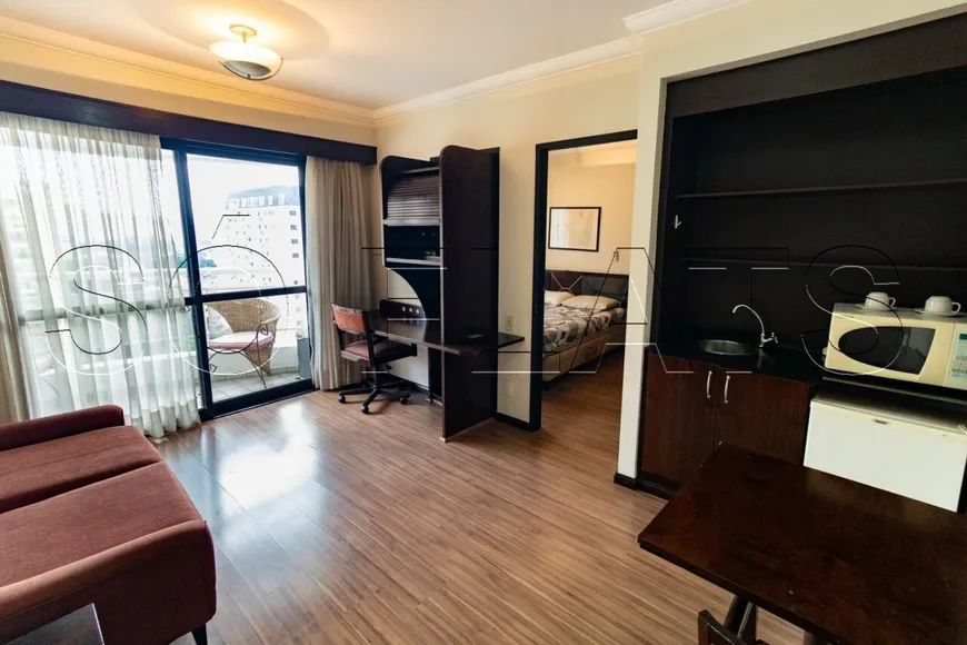 Foto 1 de Flat com 1 Quarto para alugar, 36m² em Moema, São Paulo