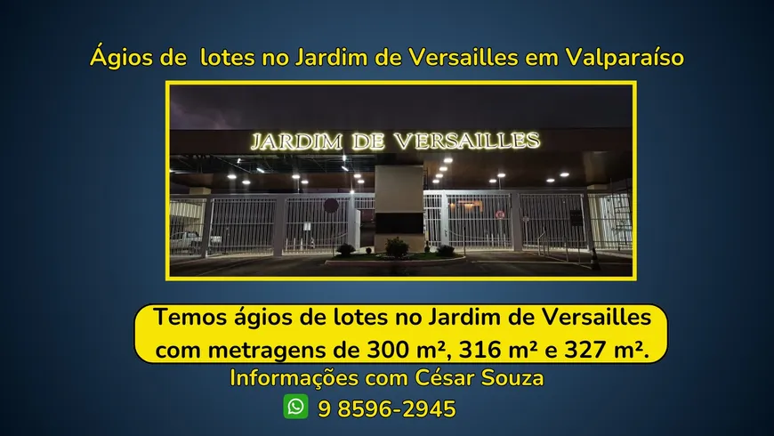 Foto 1 de Lote/Terreno à venda, 300m² em Jardins Versailles, Valparaíso de Goiás