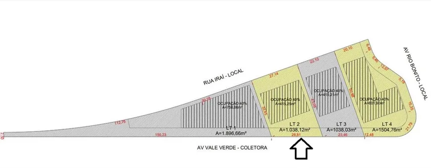 Foto 1 de Lote/Terreno à venda, 1038m² em Alphaville Flamboyant Residencial Araguaia, Goiânia