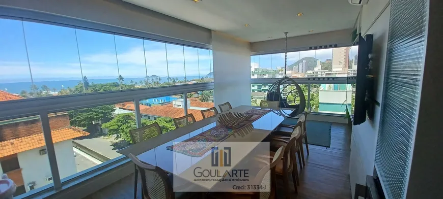 Foto 1 de Apartamento com 3 Quartos para alugar, 143m² em Enseada, Guarujá