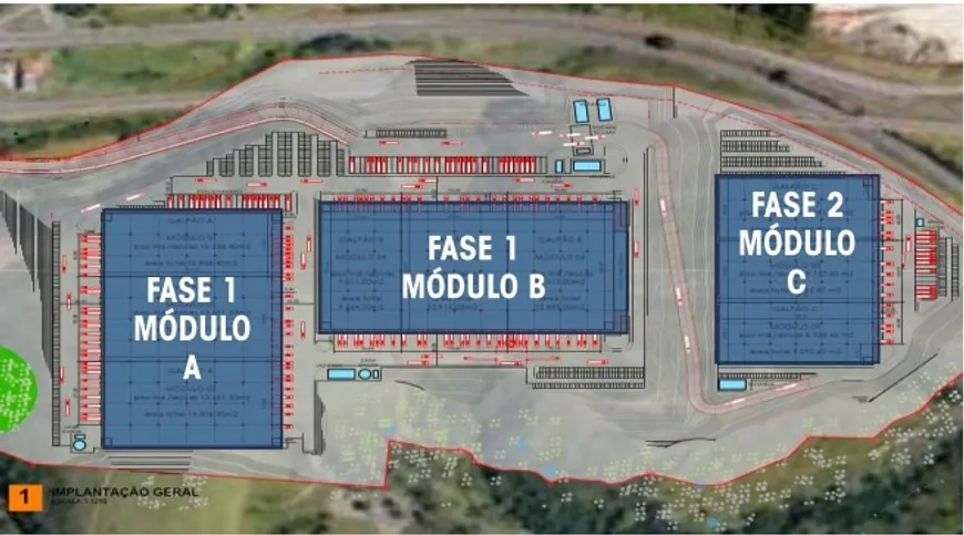 Foto 1 de Galpão/Depósito/Armazém para alugar, 97600m² em Petropolis, Betim