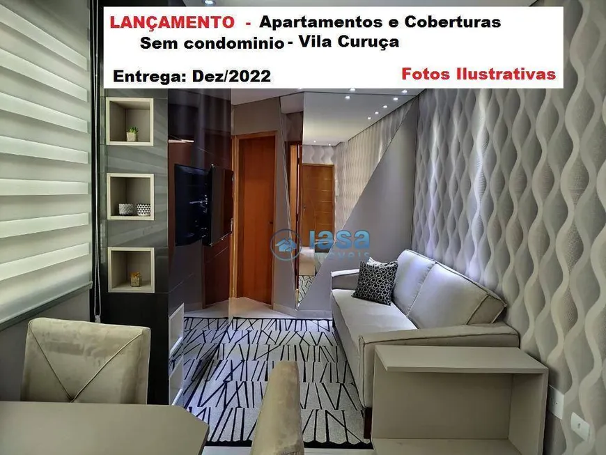 Foto 1 de Cobertura com 2 Quartos à venda, 50m² em Vila Curuçá, Santo André