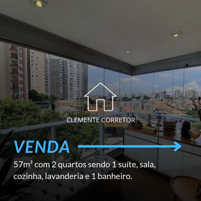 Foto 1 de Apartamento com 2 Quartos à venda, 57m² em Lauzane Paulista, São Paulo