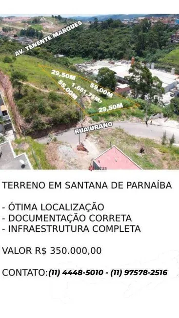 Foto 1 de Lote/Terreno à venda, 2m² em Chácara do Solar II, Santana de Parnaíba