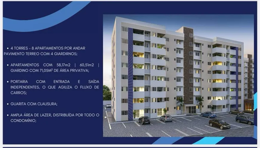 Foto 1 de Apartamento com 2 Quartos à venda, 60m² em Aruana, Aracaju