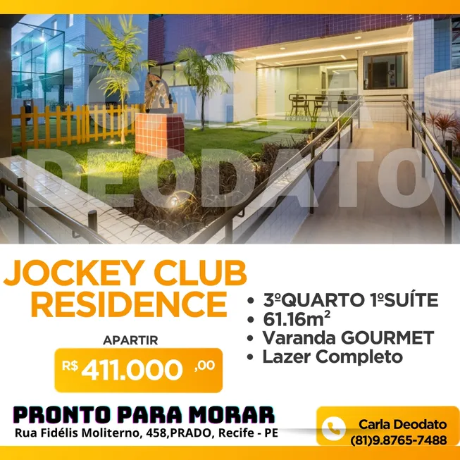 Foto 1 de Apartamento com 3 Quartos à venda, 61m² em Cordeiro, Recife