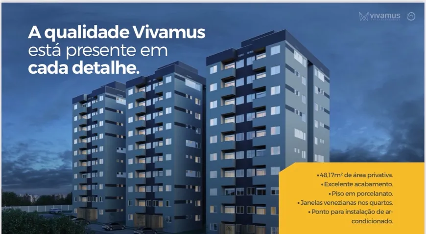 Foto 1 de Apartamento com 2 Quartos à venda, 48m² em Jardim Holanda, Uberlândia