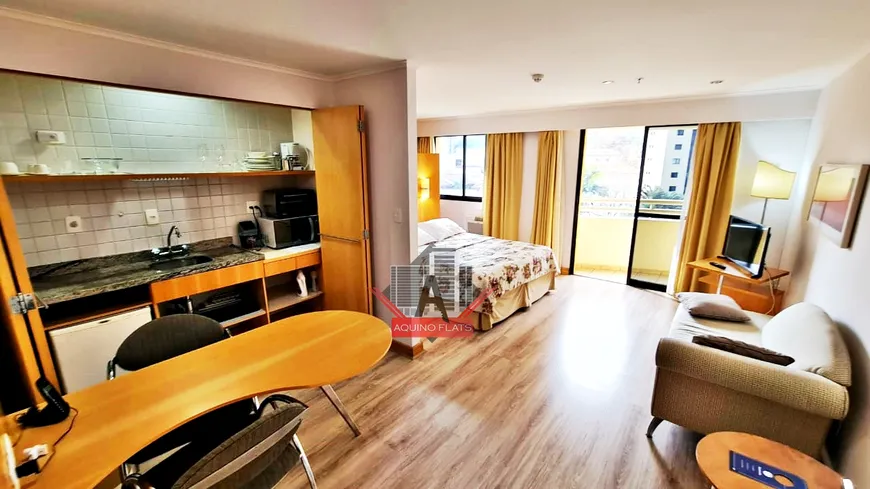 Foto 1 de Flat com 1 Quarto para alugar, 33m² em Moema, São Paulo