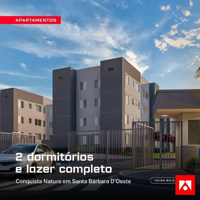 Foto 1 de Apartamento com 2 Quartos à venda, 42m² em Jardim Vista Alegre, Santa Bárbara D'Oeste