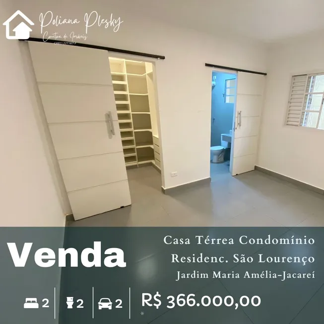 Foto 1 de Casa de Condomínio com 2 Quartos à venda, 86m² em Bairro do Colonia, Jacareí