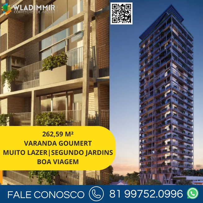 Foto 1 de Apartamento com 4 Quartos à venda, 262m² em Boa Viagem, Recife