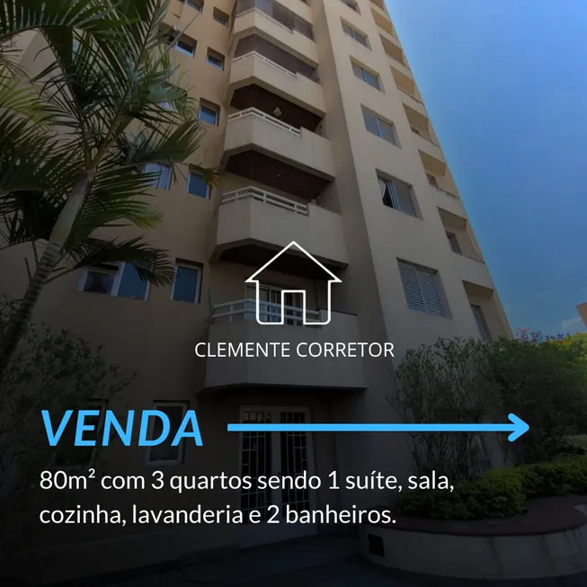 Foto 1 de Apartamento com 3 Quartos à venda, 80m² em Vila Pauliceia, São Paulo