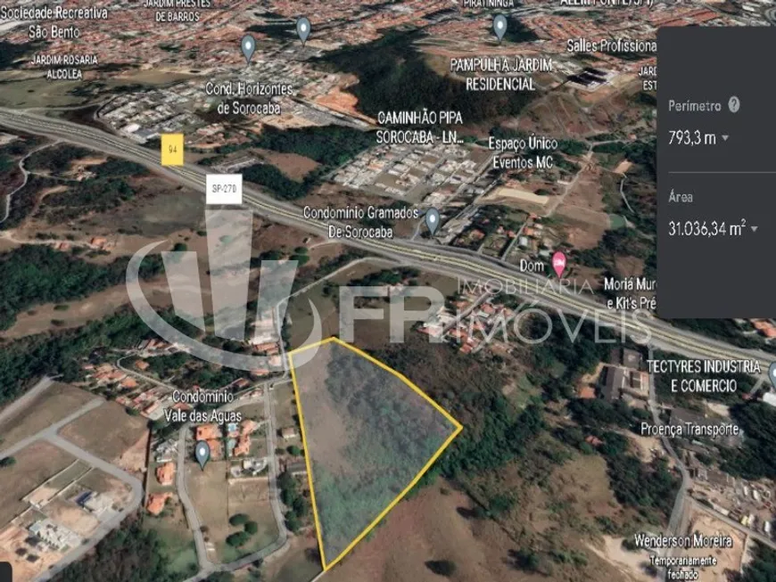 Foto 1 de Lote/Terreno à venda, 31000m² em Caputera, Sorocaba