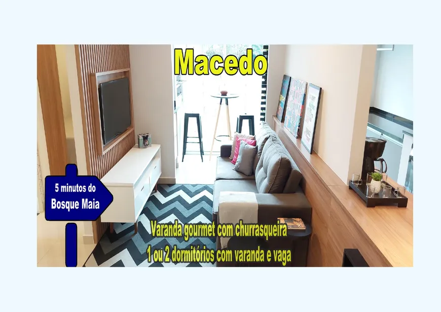 Foto 1 de Apartamento com 2 Quartos à venda, 49m² em Macedo, Guarulhos