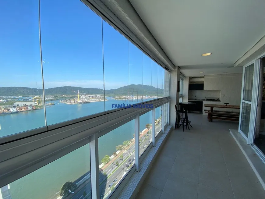 Foto 1 de Apartamento com 3 Quartos à venda, 190m² em Ponta da Praia, Santos