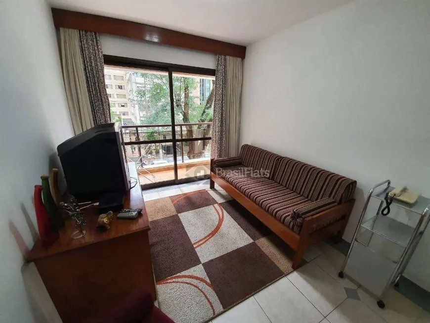 Foto 1 de Flat com 1 Quarto para alugar, 42m² em Jardins, São Paulo