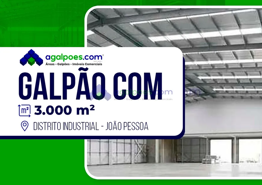 Foto 1 de Galpão/Depósito/Armazém para alugar, 3000m² em Distrito Industrial, João Pessoa