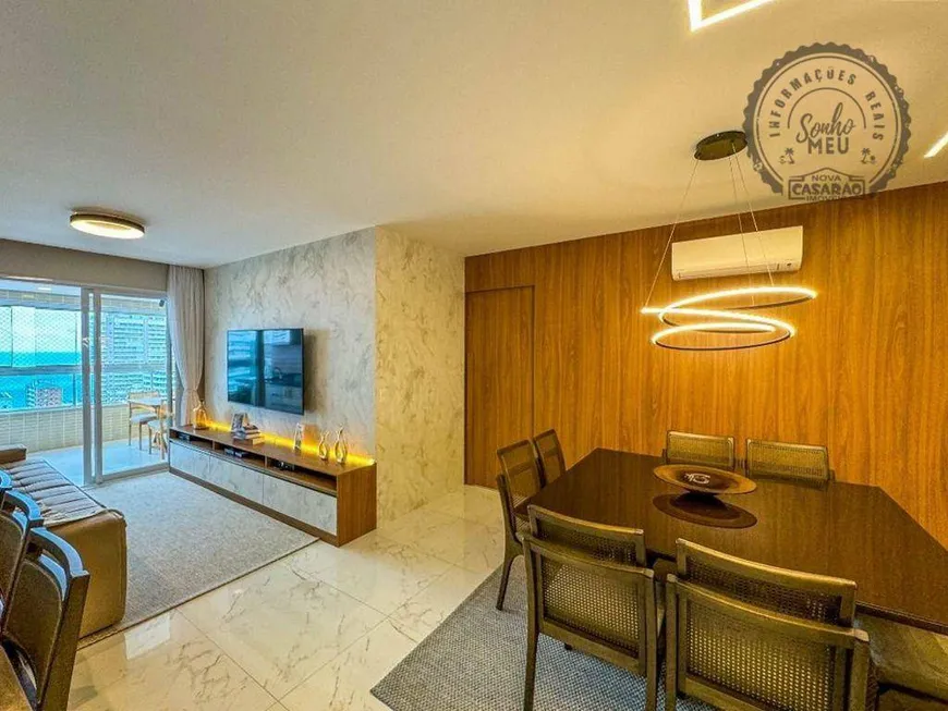 Foto 1 de Apartamento com 3 Quartos à venda, 124m² em Canto do Forte, Praia Grande