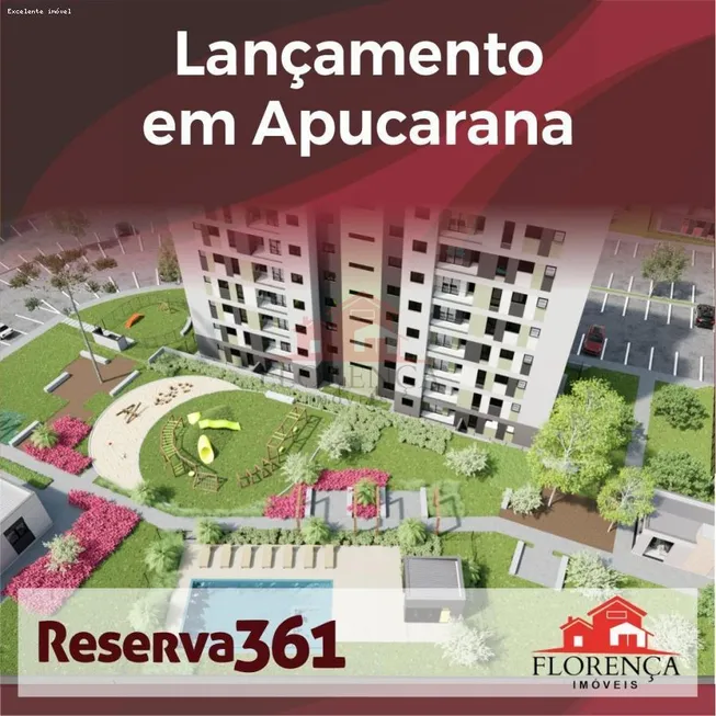 Foto 1 de Apartamento com 2 Quartos à venda, 48m² em Nucleo Habitacional Adriano Correia, Apucarana