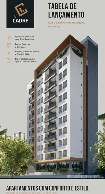 Foto 1 de Apartamento com 2 Quartos à venda, 56m² em Bancários, João Pessoa