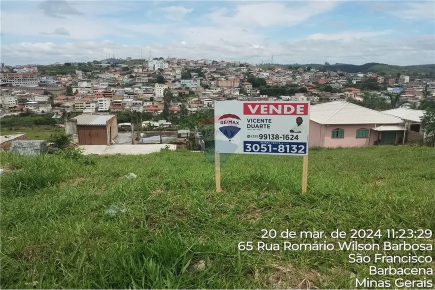 Foto 1 de Lote/Terreno à venda, 538m² em Vista Alegre, Barbacena