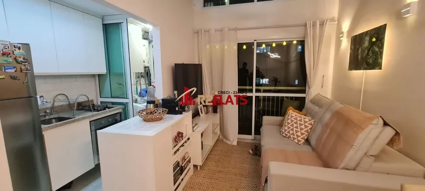 Foto 1 de Flat com 1 Quarto à venda, 50m² em Moema, São Paulo