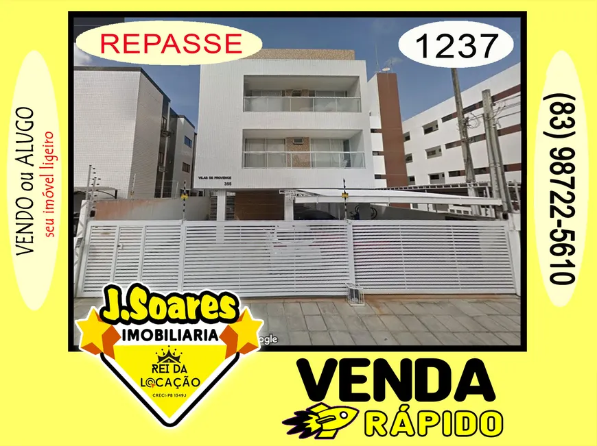 Foto 1 de Apartamento com 3 Quartos à venda, 62m² em Jardim Cidade Universitária, João Pessoa