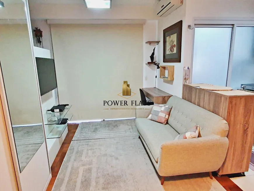 Foto 1 de Flat com 1 Quarto para alugar, 60m² em Brooklin, São Paulo