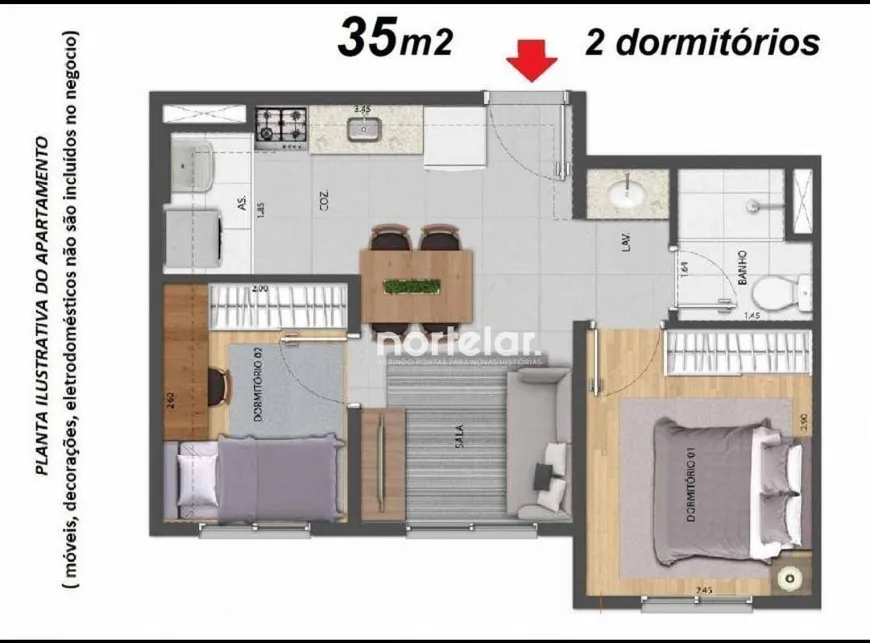 Foto 1 de Apartamento com 2 Quartos à venda, 35m² em Barra Funda, São Paulo