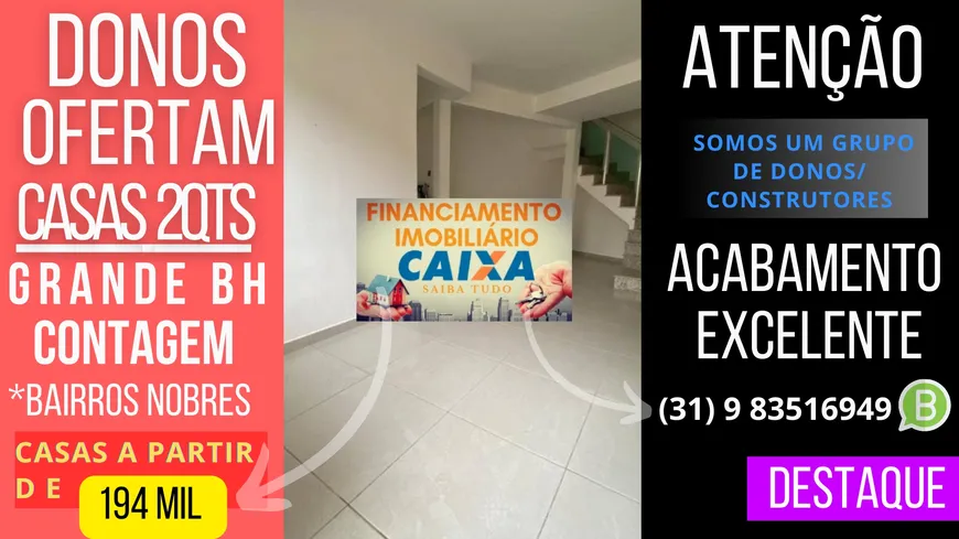 Foto 1 de Casa com 2 Quartos à venda, 60m² em Xangri-lá, Contagem