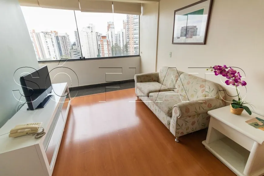 Foto 1 de Flat com 1 Quarto para alugar, 34m² em Morumbi, São Paulo