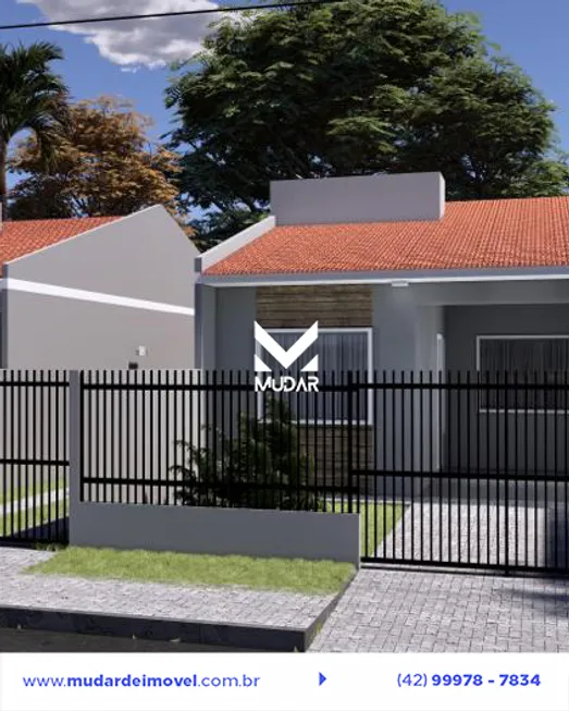 Foto 1 de Casa com 2 Quartos à venda, 70m² em Cara Cara, Ponta Grossa