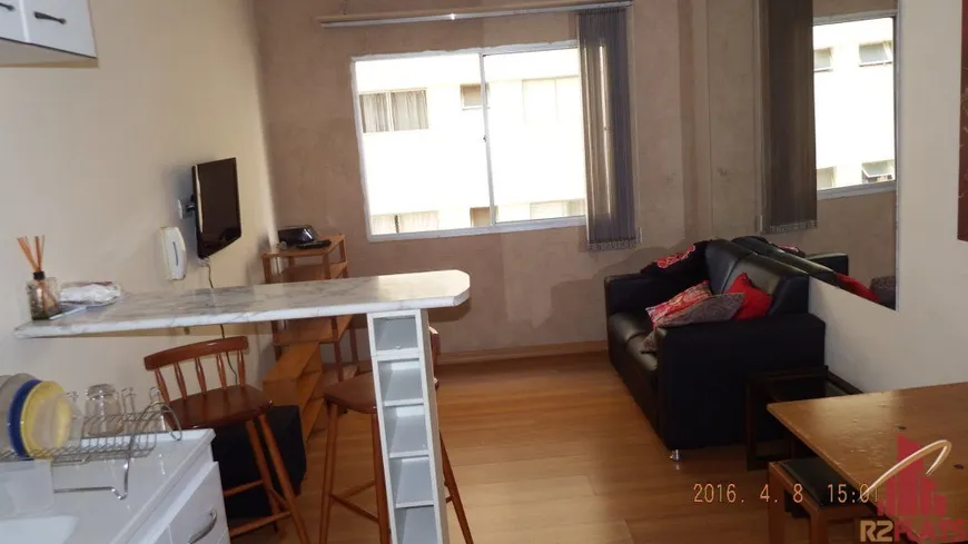 Foto 1 de Flat com 1 Quarto para alugar, 33m² em Jardins, São Paulo