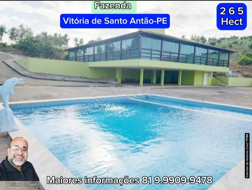 Foto 1 de Fazenda/Sítio com 4 Quartos à venda, 2650000m² em Alto Jose Leal, Vitória de Santo Antão
