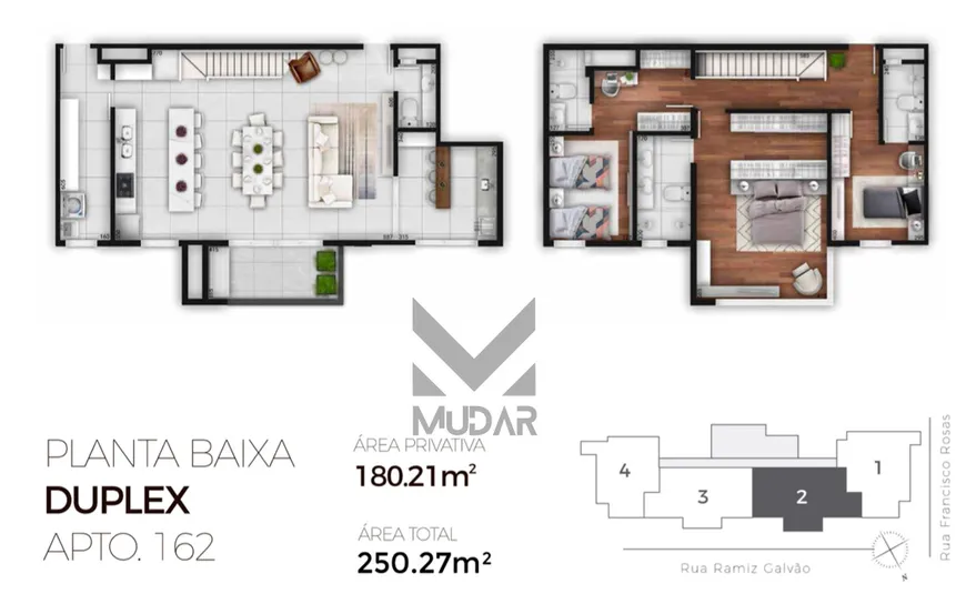 Foto 1 de Apartamento com 2 Quartos à venda, 62m² em Estrela, Ponta Grossa