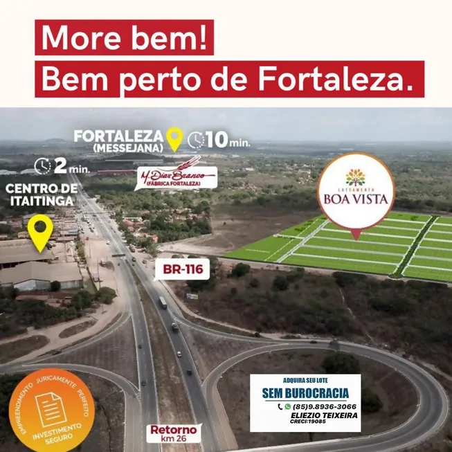 Foto 1 de Lote/Terreno com 1 Quarto à venda, 150m² em , Itaitinga